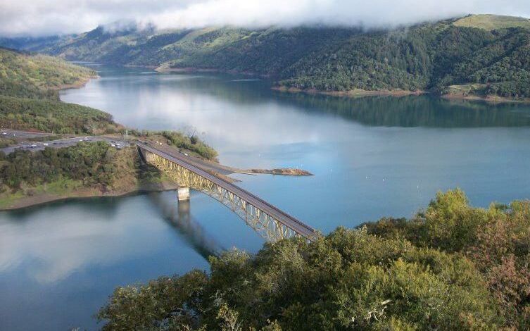 Image of the U.S. Army Corps of Engineers project at Lake Sonoma, Calif.