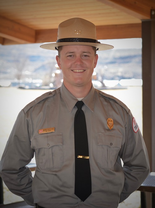 Ranger Andrew Huddleston describes volunteer opportunities at a U.S ...