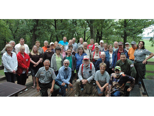 Image of the service team at the U.S. Army Corps of Engineers project at Lake Red Rock