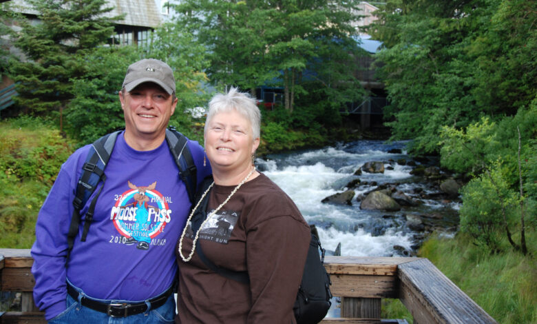 Photo of Barbara and Brad Cunningham in Ketchikan, Alaska