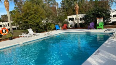 Image of a pool at Southern Retreat RV Park.