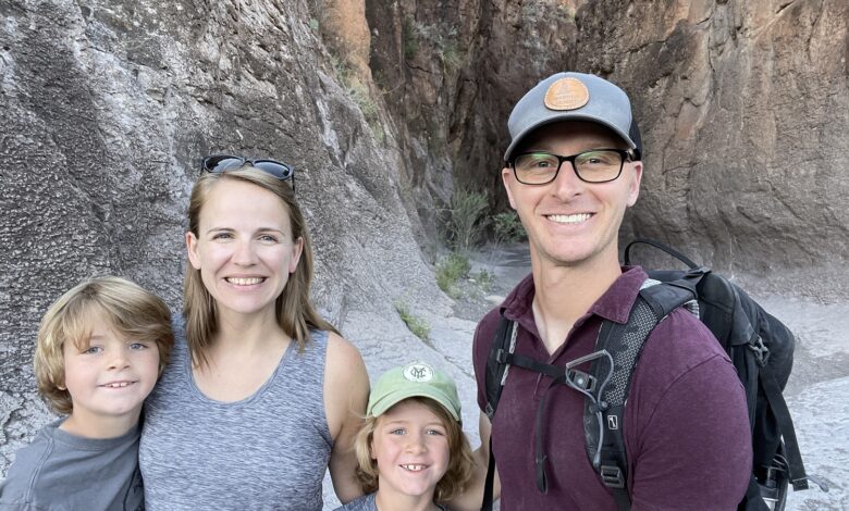 Photo of Joshua Sheehan and his family