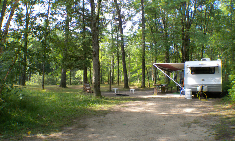 Old Crade Campground near Peacock, Mich.