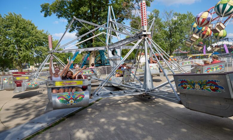 Photo of a ride at Adventureland amusement park in Altoona, Iowa.