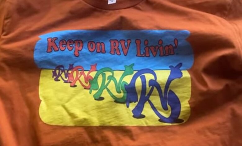 Screenshot of a GoRVLivin t-shirt.