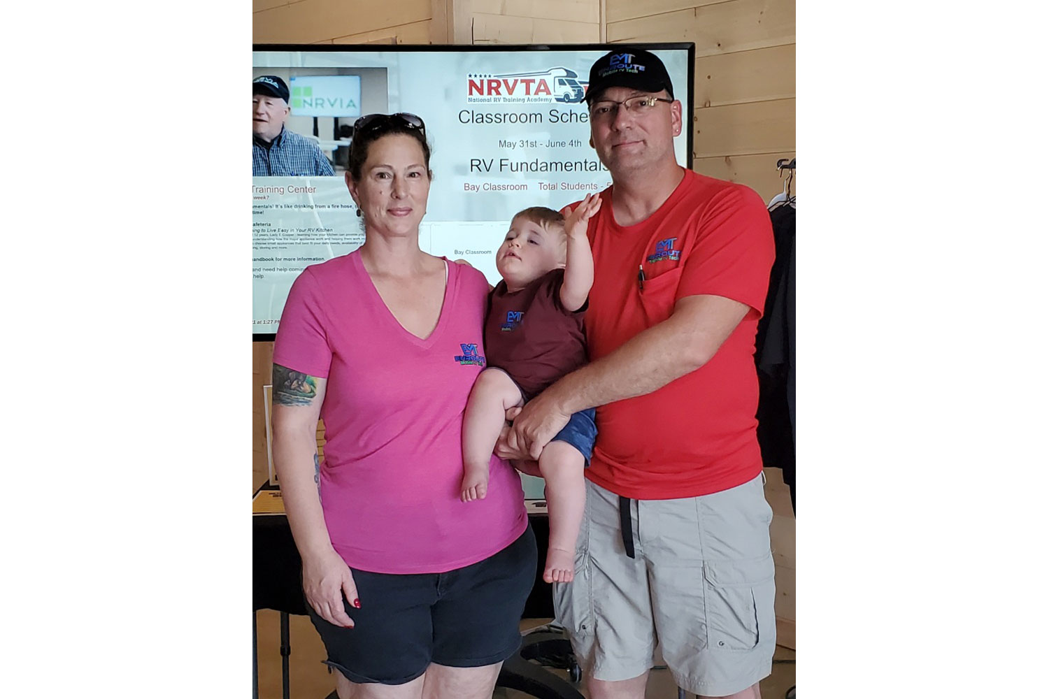 Photo of Jennifer, Tyson and Bill McLead