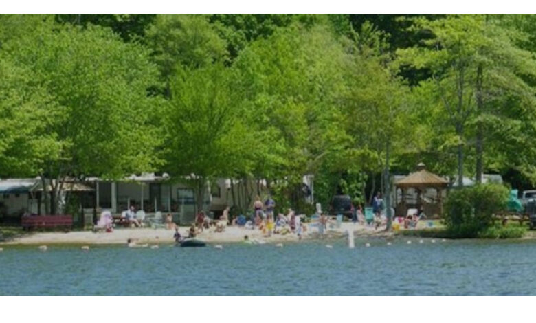 Photo of Laurel Lock Campground beach.