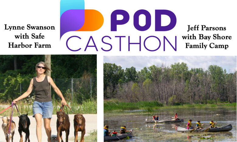 Special Podcasthon 2025 episode featuring Safe Harbor Farm and Bay Shore Family Camp.