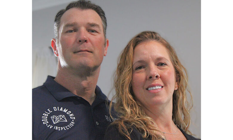 Bobby Greenwell and Jessica Martin, the owners of Double Diamond RV Inspections.