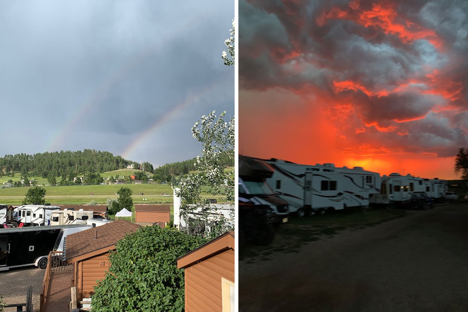 From rainbows to gorgeous sunsets, Workamper find the scenery at No Name City Campground to be as varied as the work opportunities