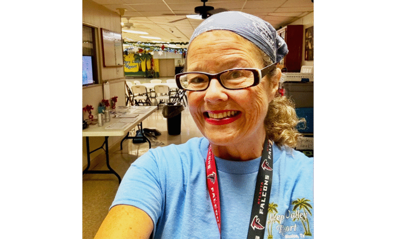 Workamper Sherrie Hicks returned to Sleepy Valley Resort in Mission, Texas, for two years.