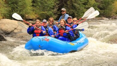 Whitewater rafting is just one adventure that awaits people at Three Rivers Resort in Almont, Colo.