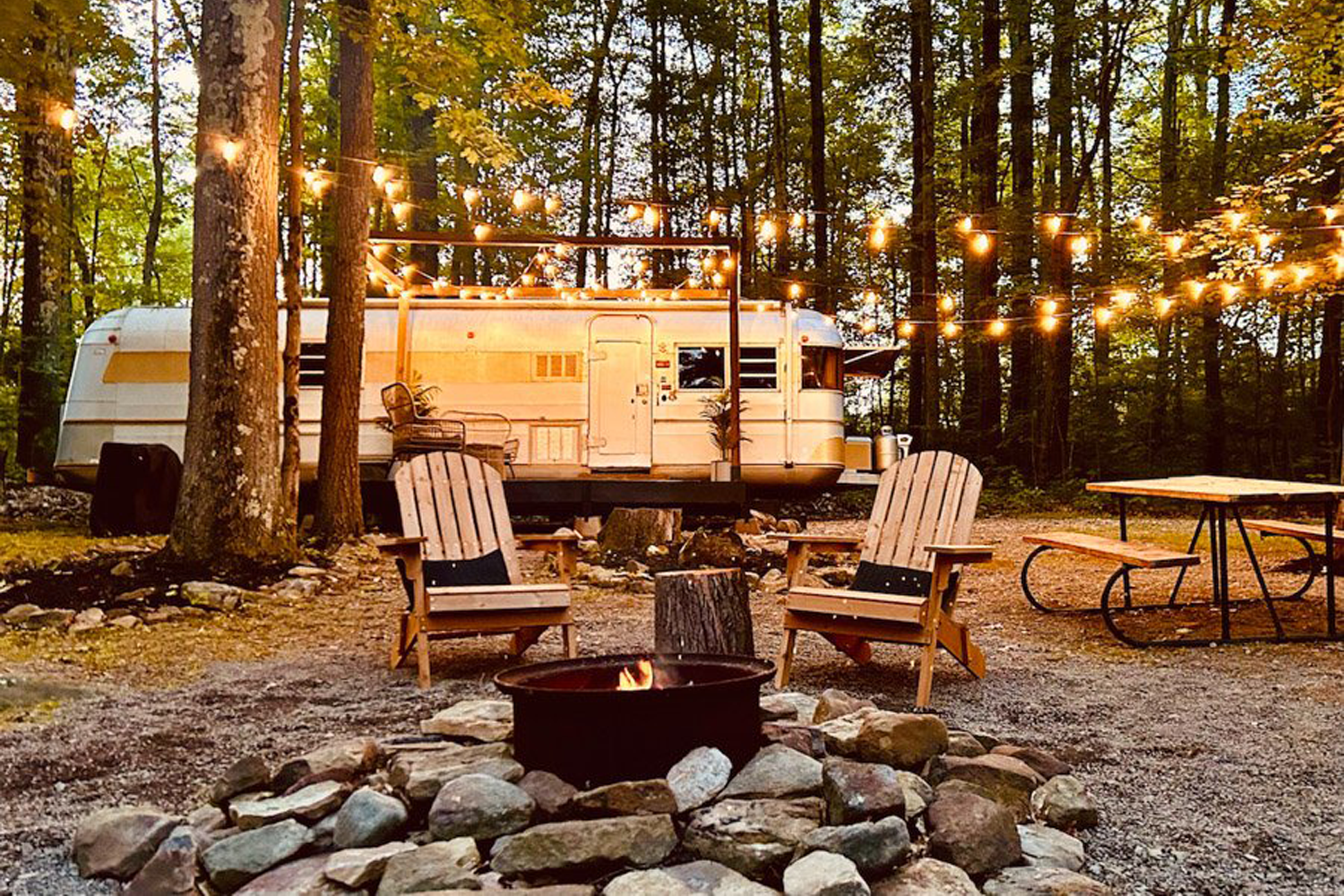 Rustic Acres RV Resort and Campground in Clarion, Penn., is a peaceful heavily-wooded place to stay.