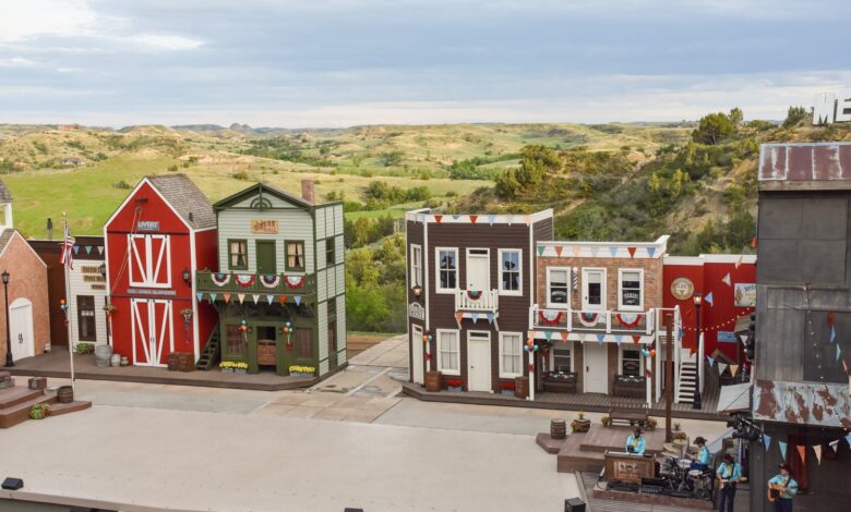 TRMF - A view of the Medora Musical Stage and the Badlands in which it is situated.