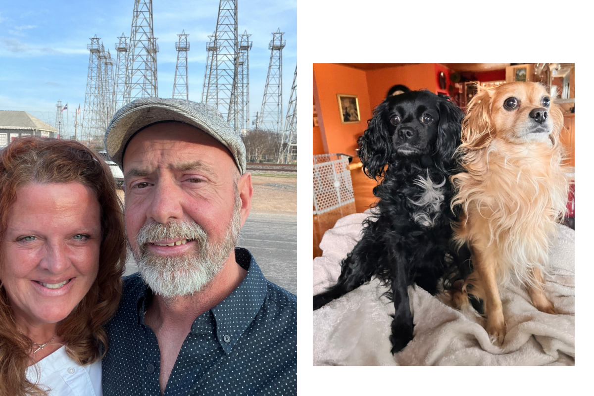 Katherine Skiles and her husband have been Workamping for many years along with their two dogs, Marlee and Daisy.