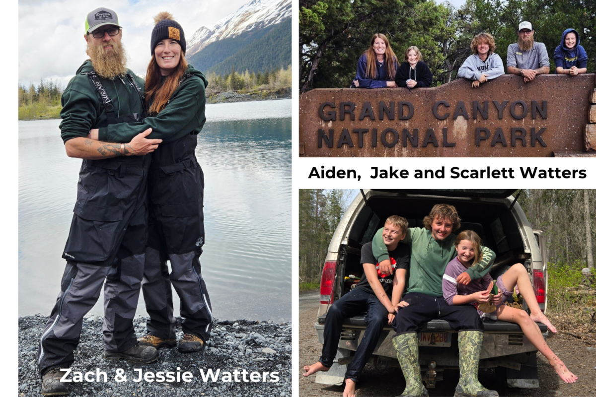 The Watters Family includes Jessie, Zach, Aiden, Jake and Scarlett.