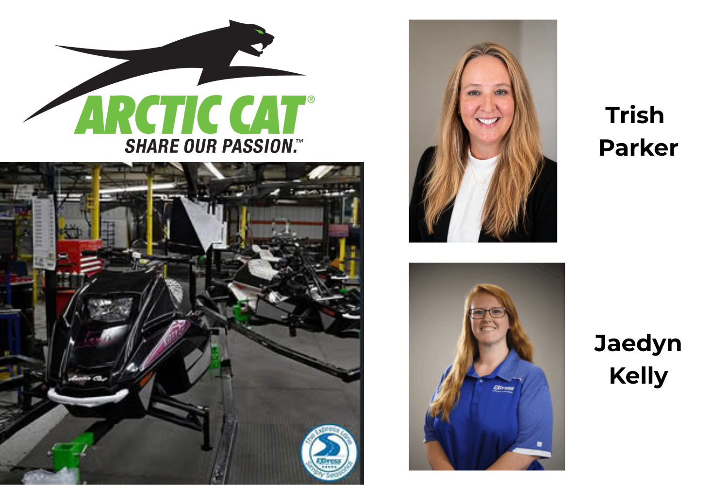 Featured image for “Trish Parker and Jaedyn Kelly – Express Employment Professionals/Arctic Cat”